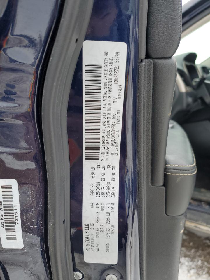 2016 Jeep Grand Cherokee VIN 1C4PJMDS0GW340514 Copart auction photo, front end damage thumbnail 13