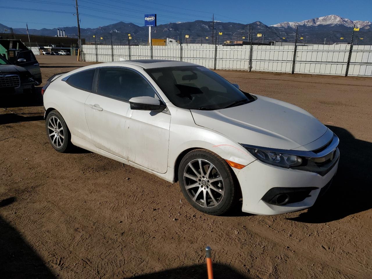 2017 Honda Civic VIN 2HGFC3B34HH356115 Copart auction photo, rear end / side damage thumbnail 4