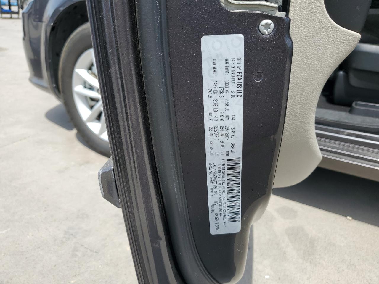 2016 Dodge Caravan VIN 2C4RDGBG0GR379760 Copart auction photo, rear end damage thumbnail 13
