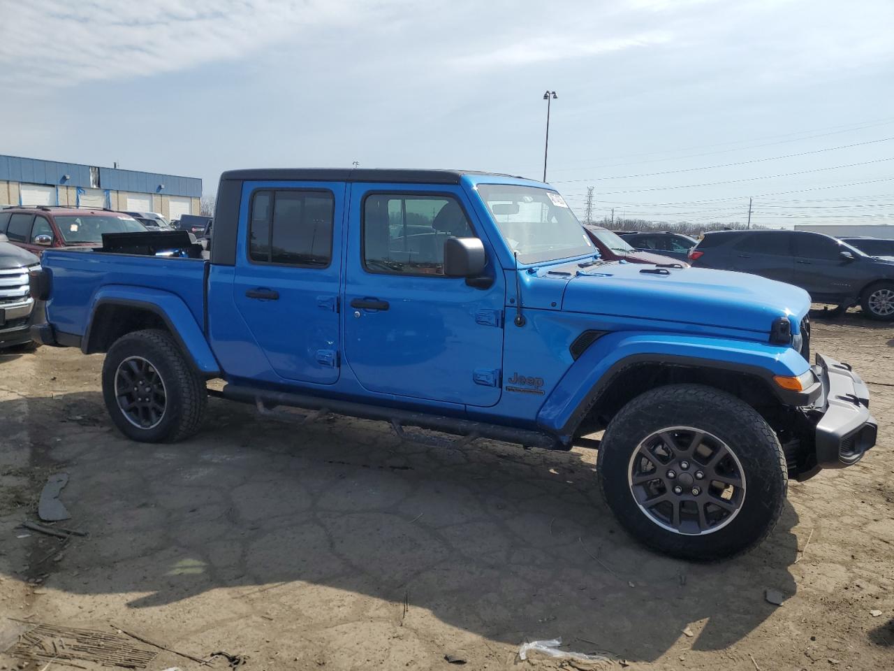 2021 Jeep Gladiator VIN 1C6HJTAG4ML524342 Copart auction photo, front end / side damage thumbnail 4