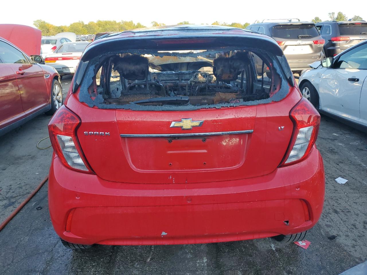 2017 Chevrolet Spark VIN KL8CF6SA4HC701342 Copart auction photo, burn / missing/altered vin damage thumbnail 6