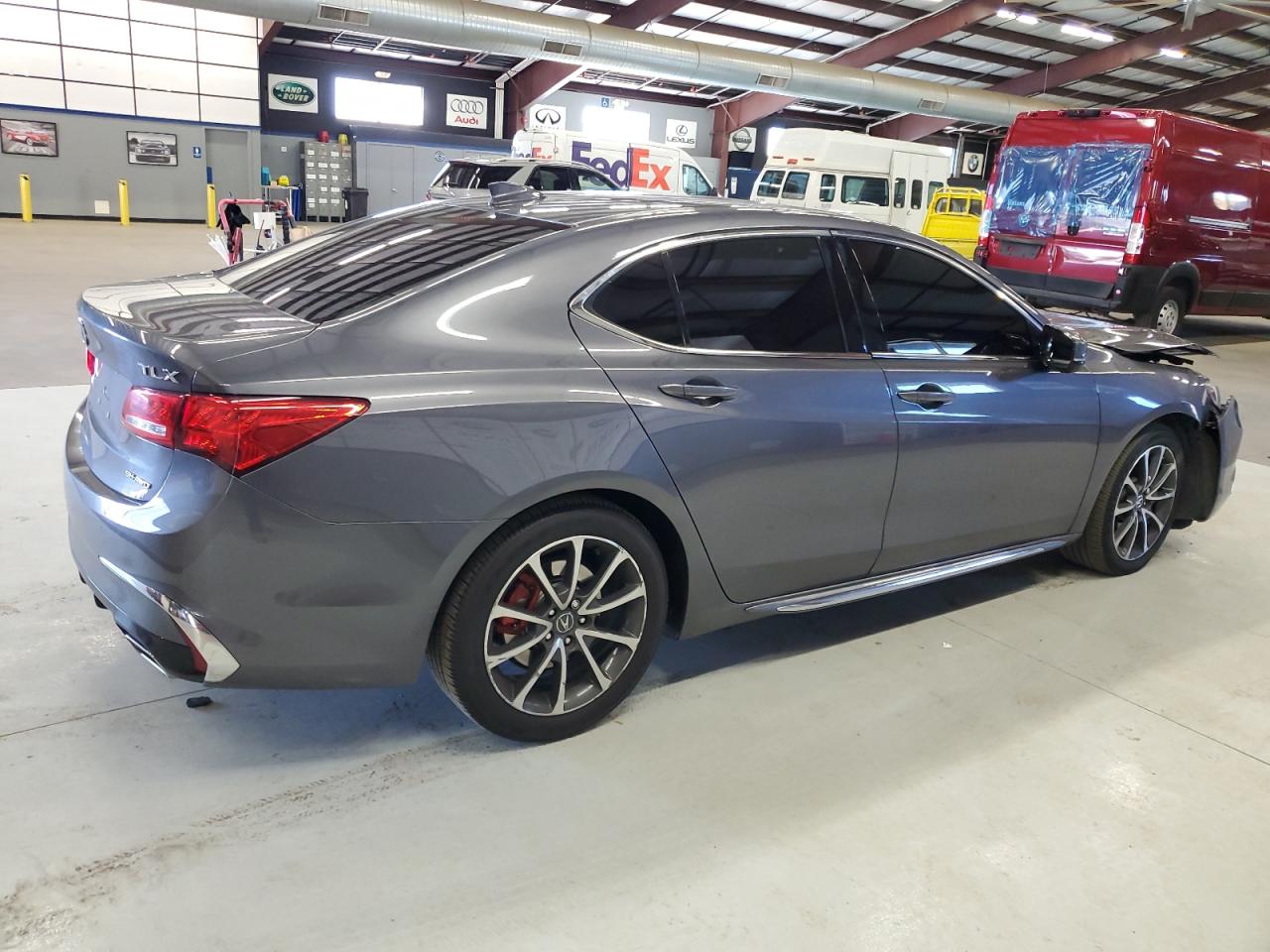 2018 Acura TLX VIN 19UUB3F54JA000550 Copart auction photo, front end damage thumbnail 3