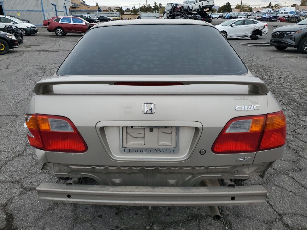 2000 Honda Civic VIN 2HGEJ8644YH596606 Copart auction photo, rear end damage thumbnail 6