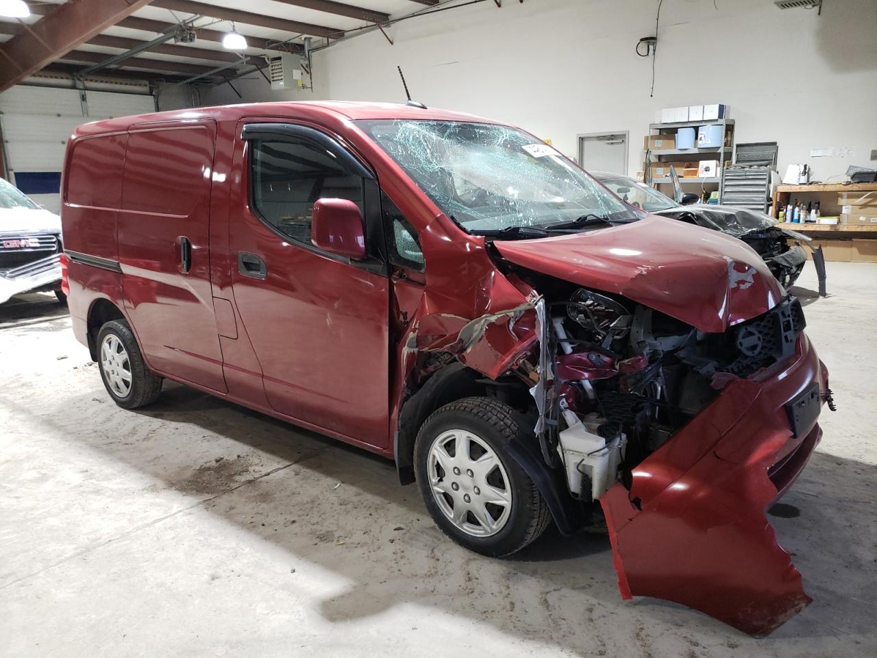 2015 Nissan NV VIN 3N6CM0KN3FK694112 Copart auction photo, front end damage thumbnail 4