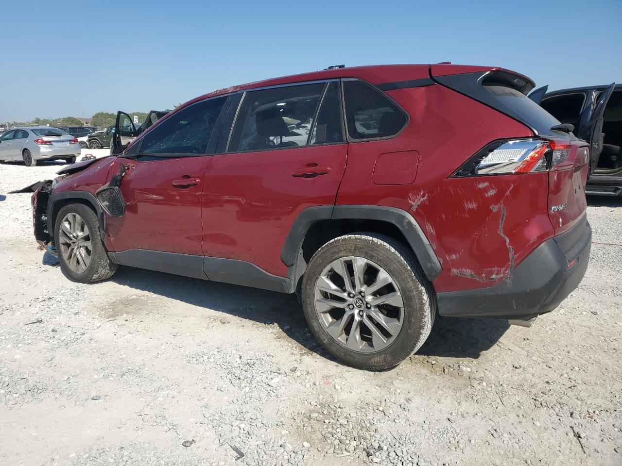 2020 Toyota RAV 4 VIN JTMC1RFV7LD045158 Copart auction photo, rollover damage thumbnail 2