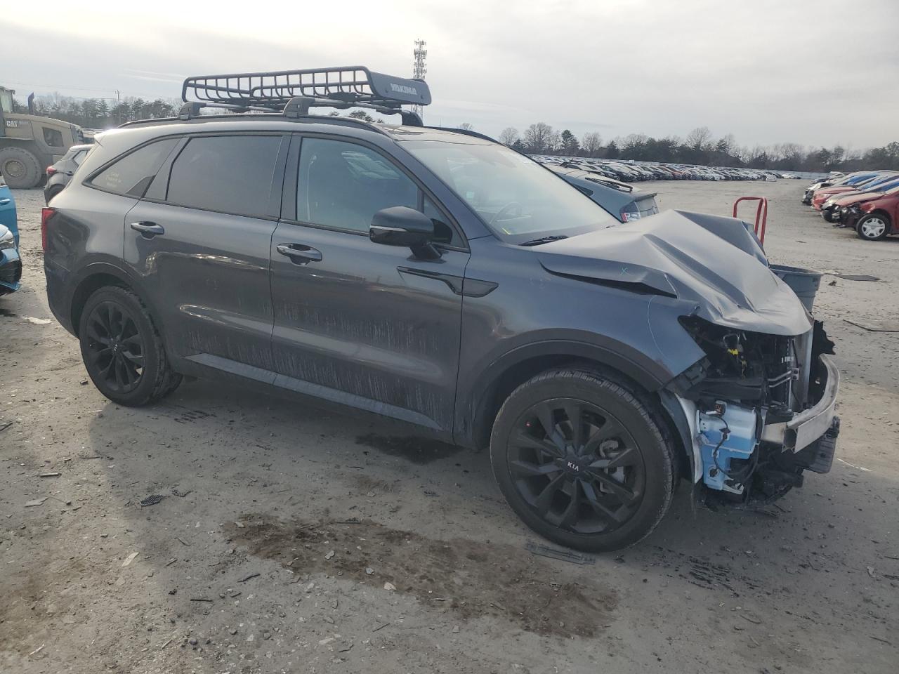 2021 KIA Sorento VIN 5XYRK4LF8MG071679 Copart auction photo, front end / minor dent/scratches damage thumbnail 4