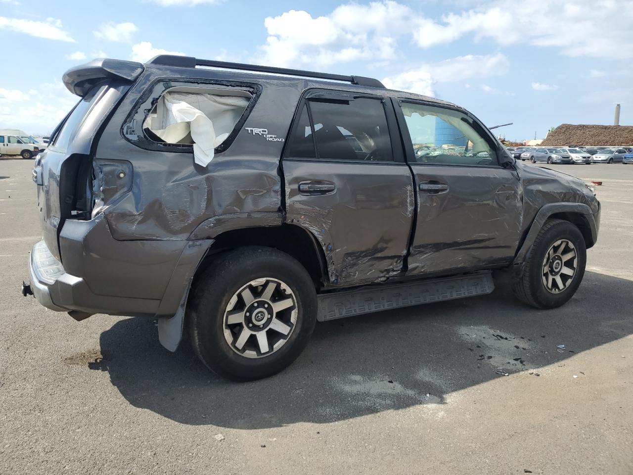 2019 Toyota 4Runner VIN JTEBU5JR0K5630206 Copart auction photo, rollover damage thumbnail 3