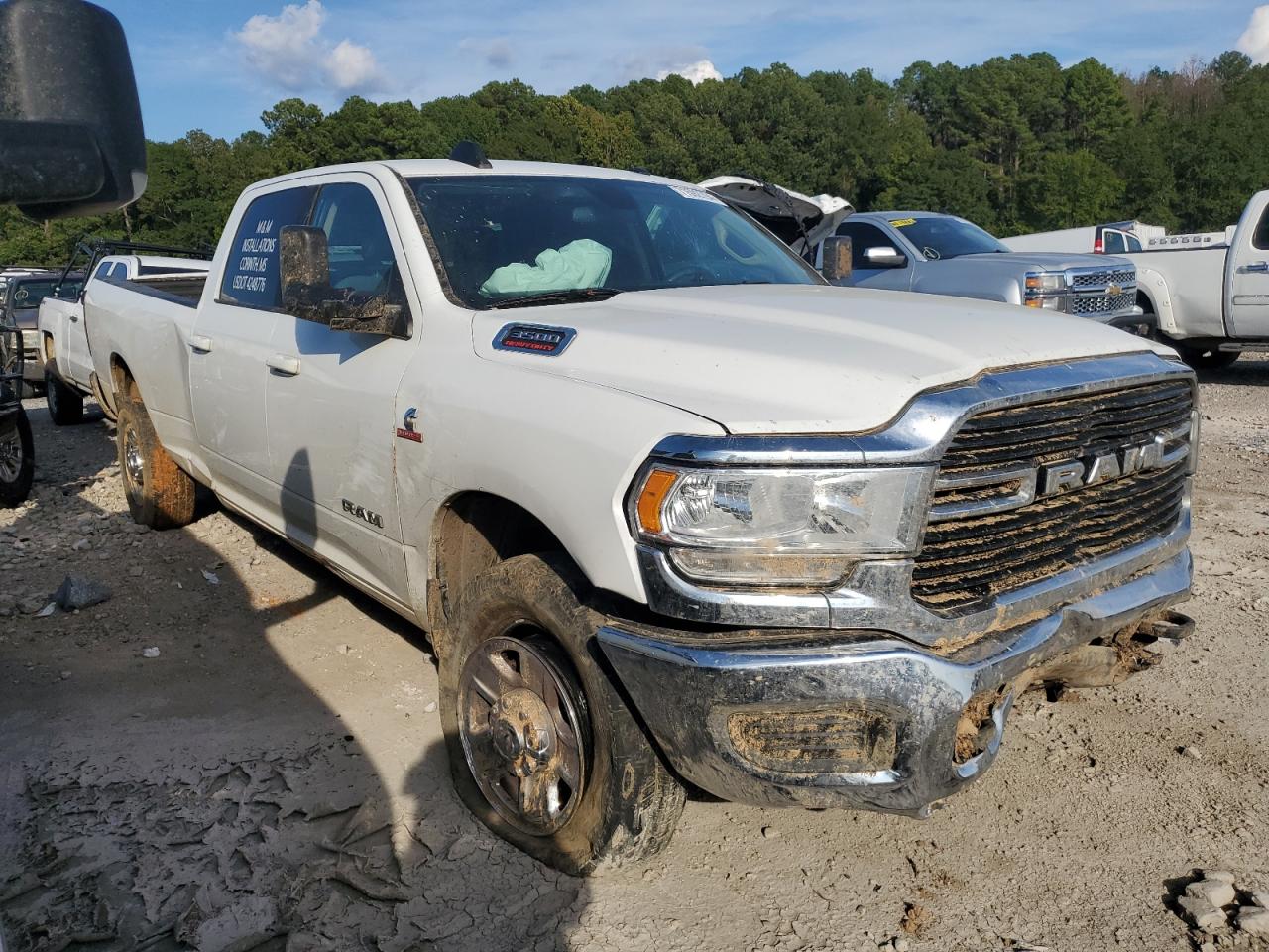 2020 RAM 3500 VIN 3C63R3HL8LG117173 Copart auction photo, front end / rear end damage thumbnail 4