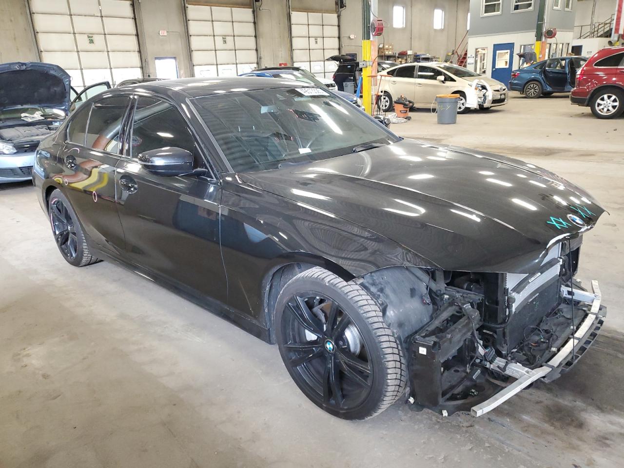 2020 BMW 3er VIN 3MW5R7J01L8B18052 Copart auction photo, front end damage thumbnail 4