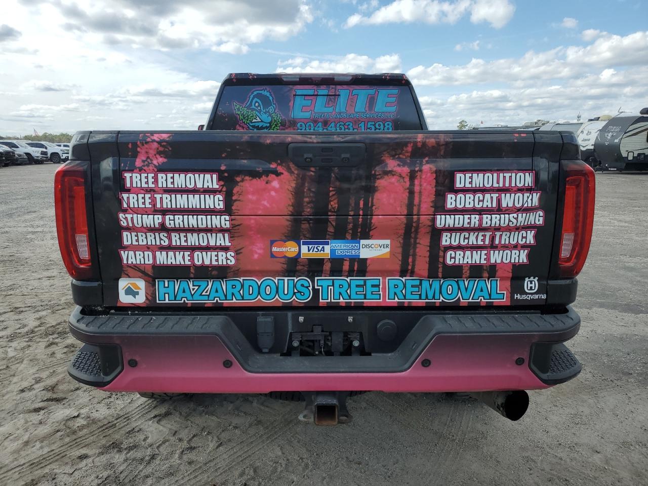 2022 GMC Sierra VIN 1GT49REY0NF107080 Copart auction photo, vandalism / minor dent/scratches damage thumbnail 6