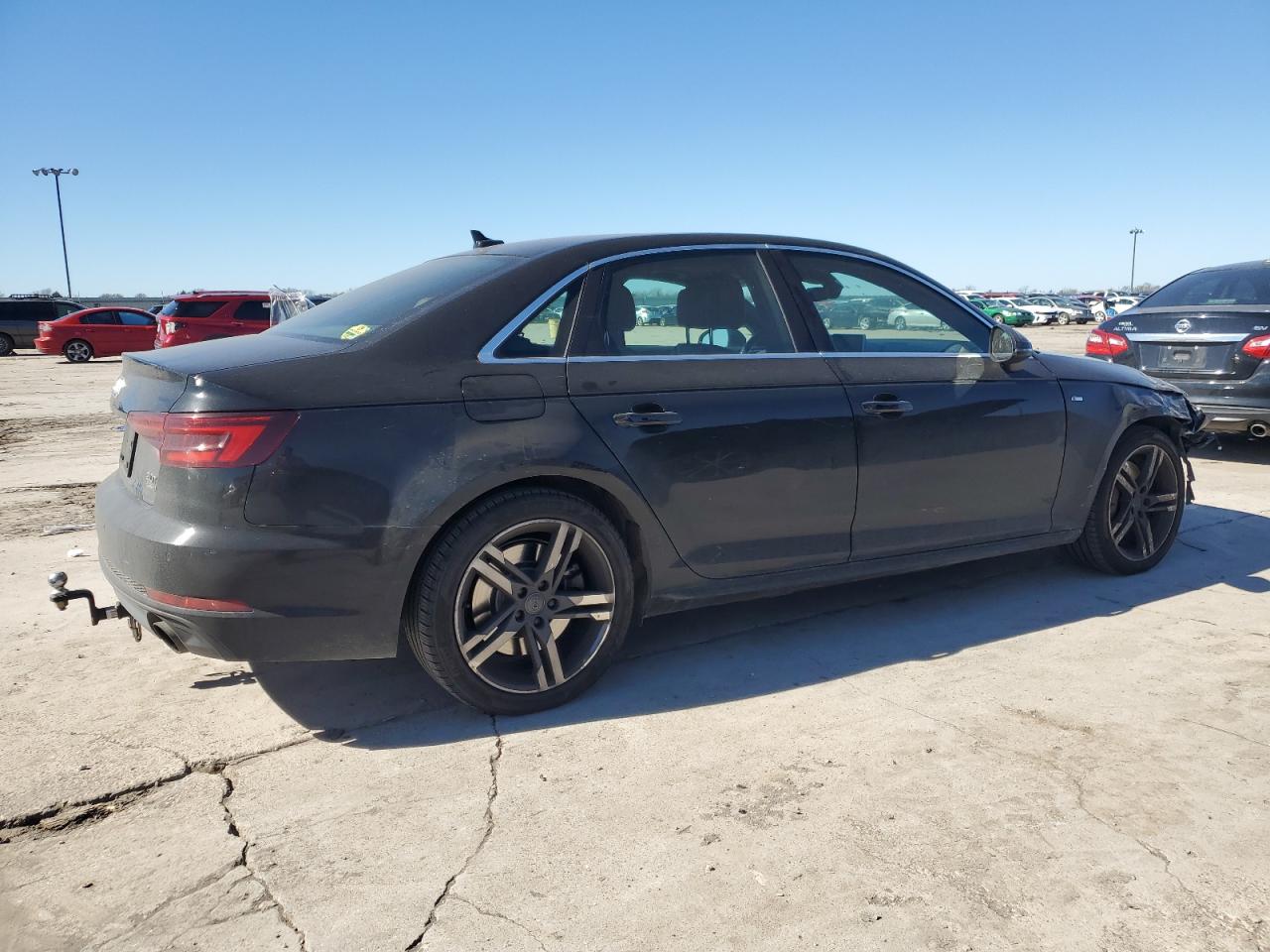 2018 Audi A4 VIN WAUENAF41JN009718 Copart auction photo, front end / hail damage thumbnail 3