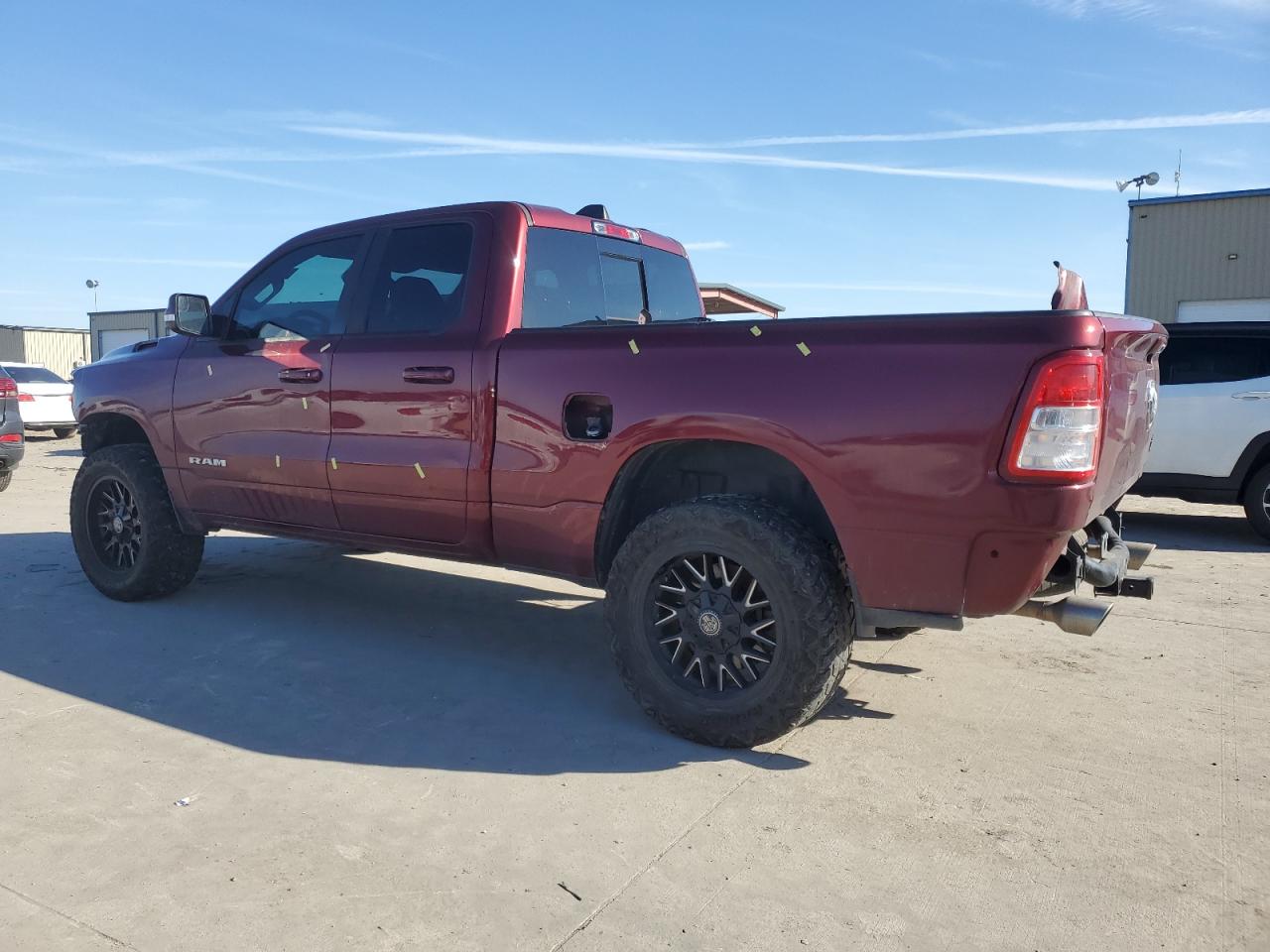 2019 RAM 1500 VIN 1C6RREBT4KN822251 Copart auction photo, front end / hail damage thumbnail 2