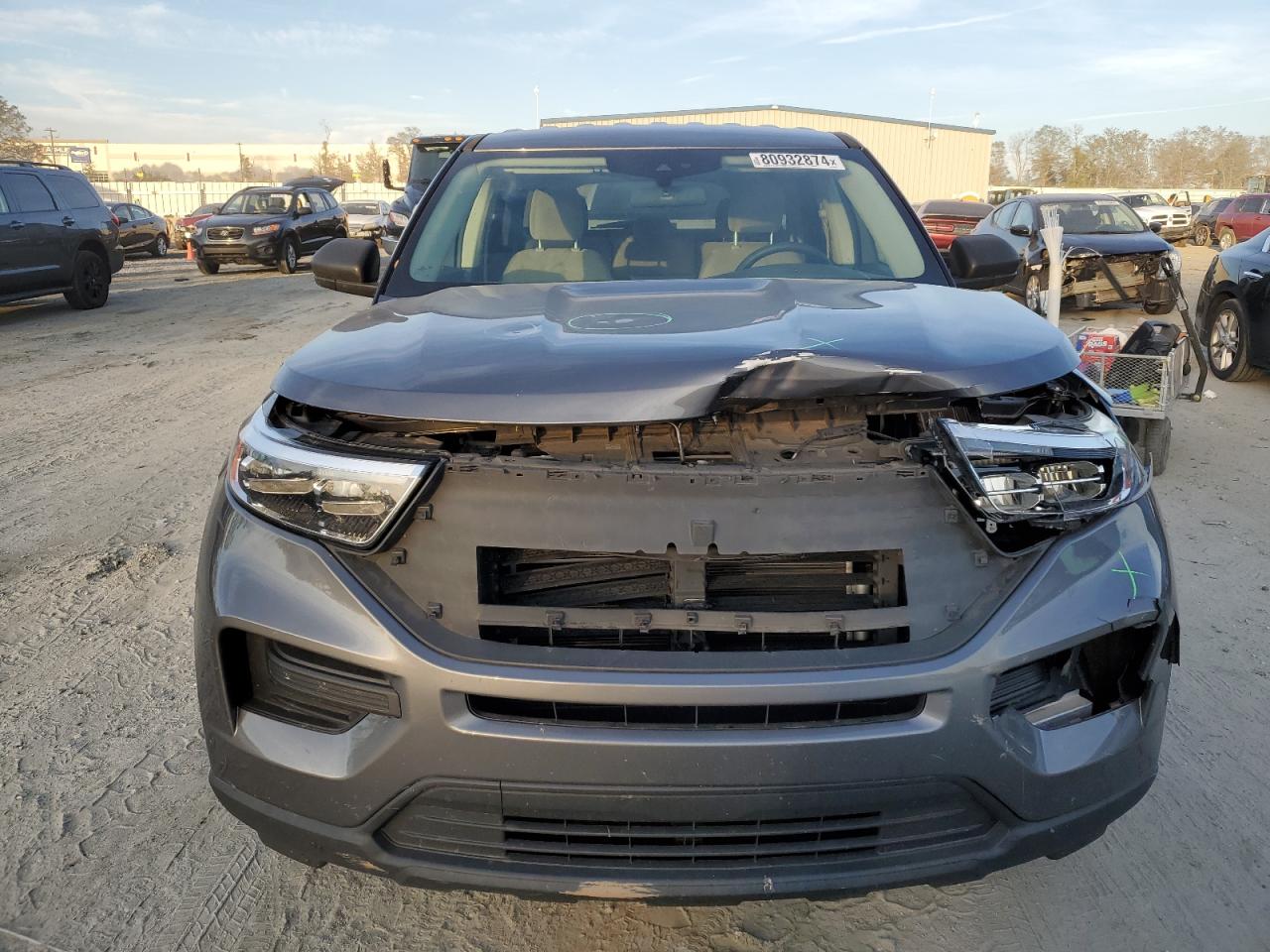 2021 Ford Explorer VIN 1FMSK8BH7MGB57358 Copart auction photo, front end damage thumbnail 5