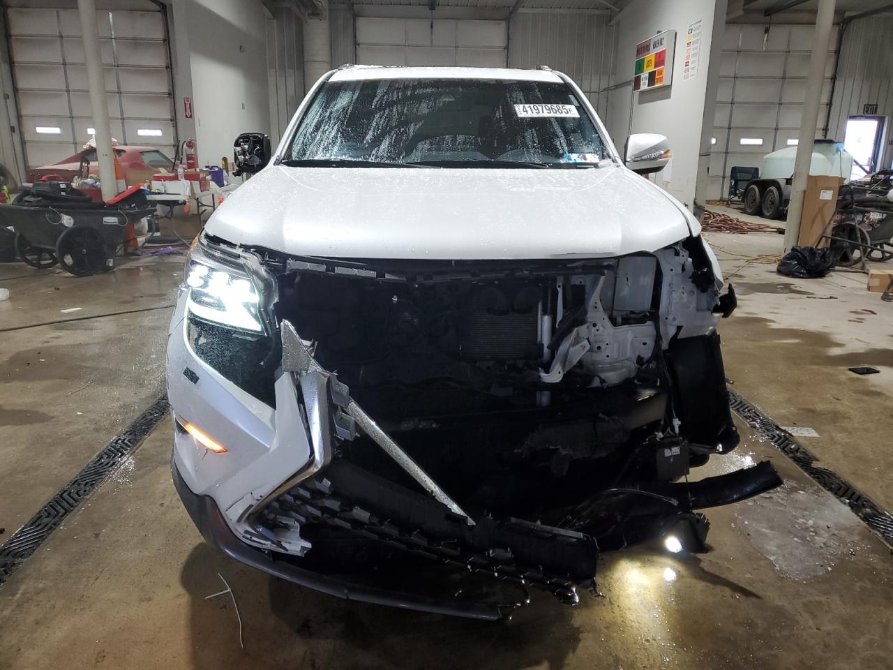 2022 Lexus GX VIN JTJGM7BX4N5310455 Copart auction photo, front end / side damage thumbnail 5