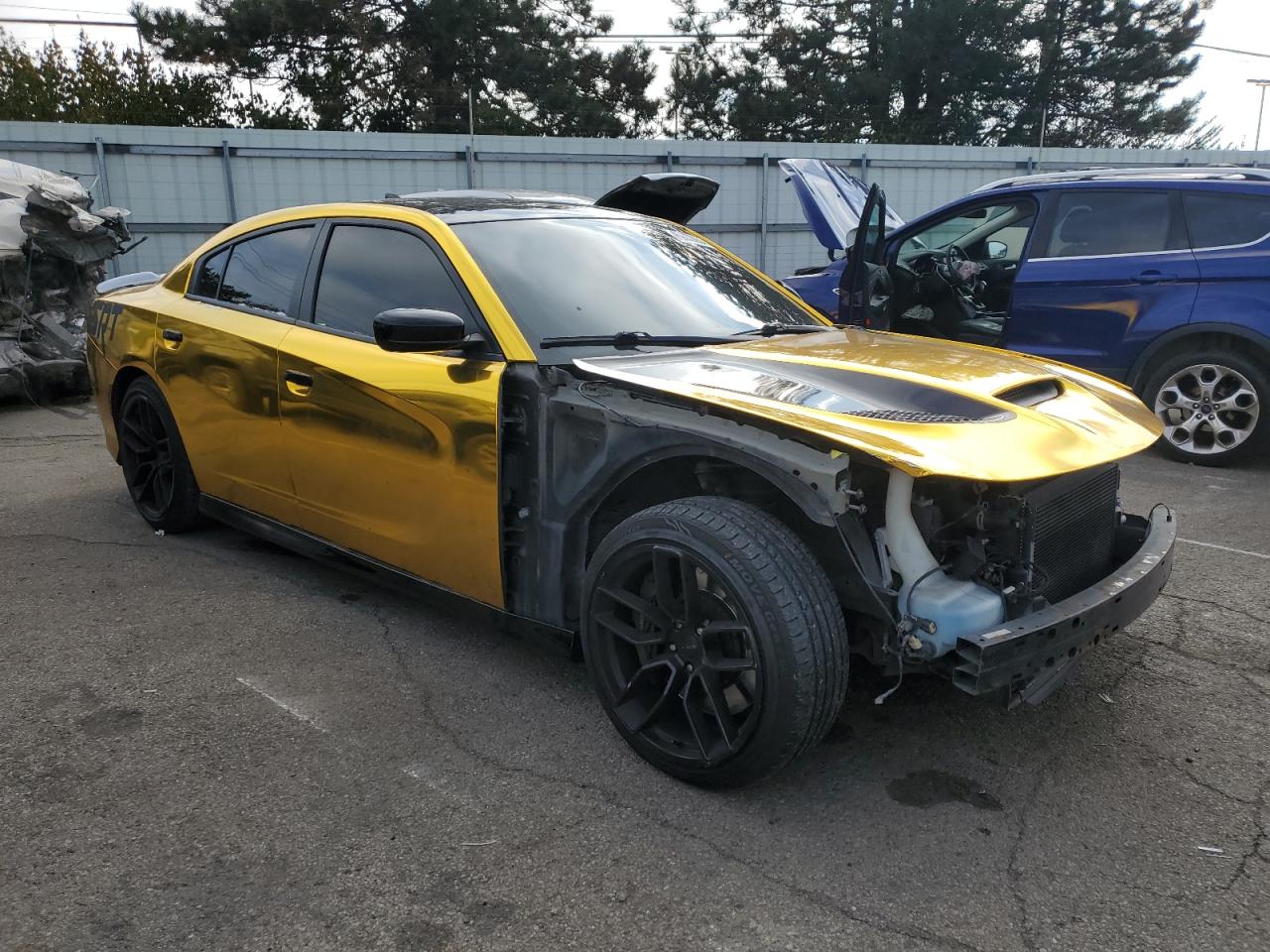 2019 Dodge Charger VIN 2C3CDXGJ4KH604601 Copart auction photo, front end damage thumbnail 4