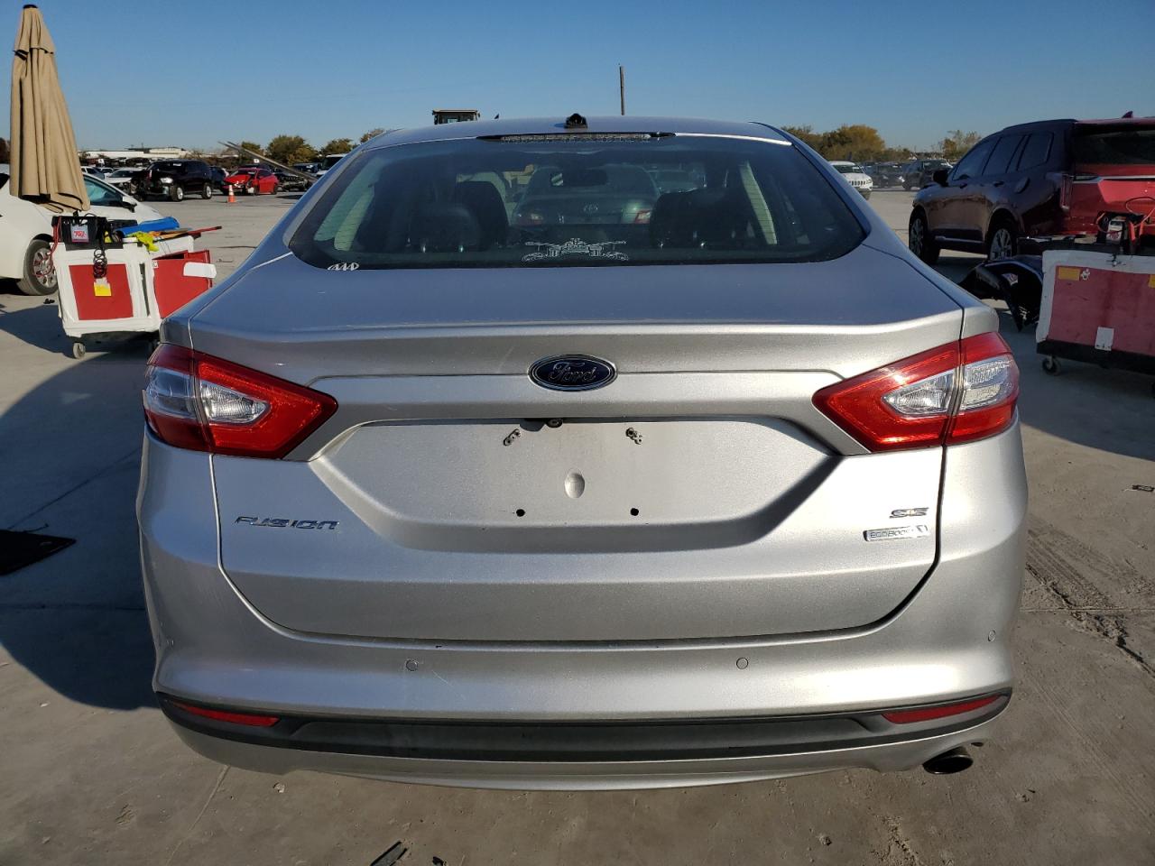 2013 Ford Fusion VIN 3FA6P0HR1DR186135 Copart auction photo, front end / rear end damage thumbnail 6