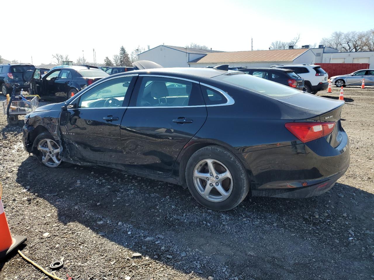 2016 Chevrolet Malibu VIN 1G1ZB5ST6GF229918 Copart auction photo, front end / side damage thumbnail 2