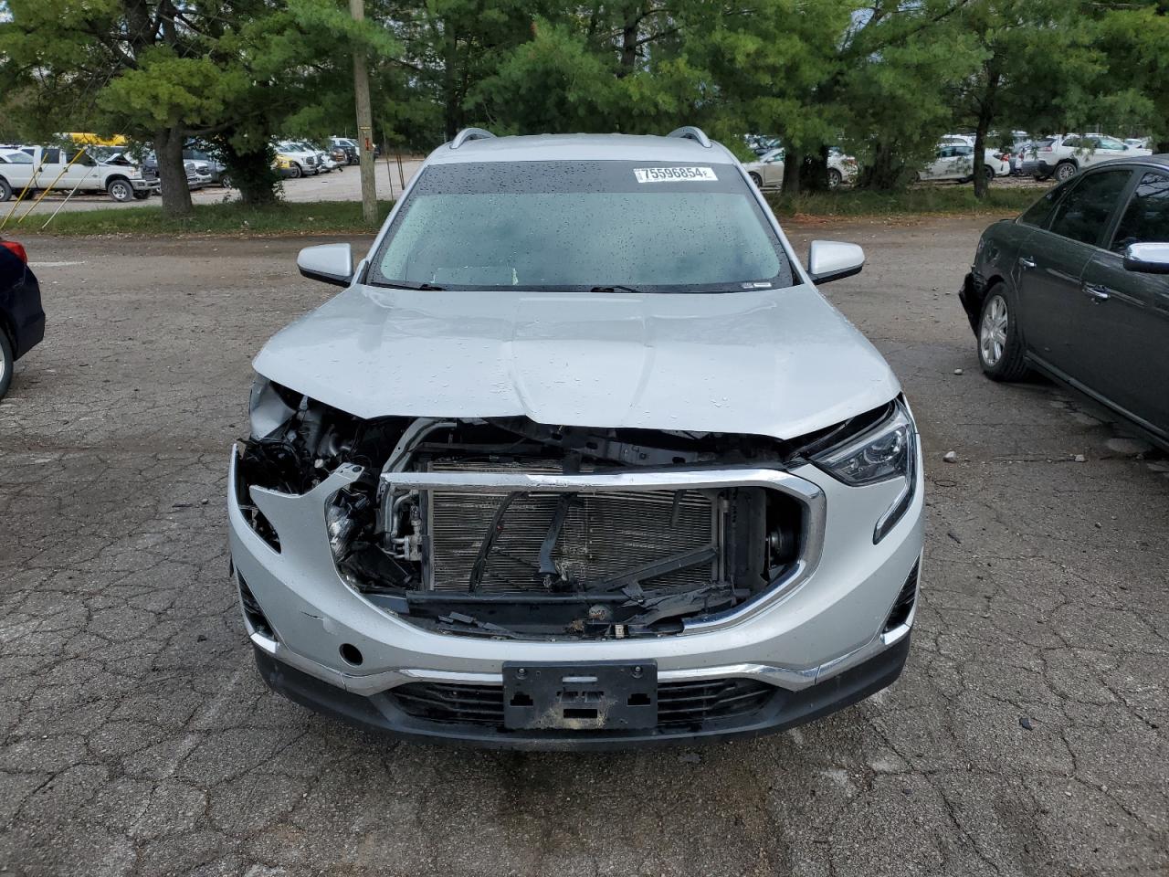 2019 GMC Terrain VIN 3GKALPEV7KL243629 Copart auction photo, front end / side damage thumbnail 5