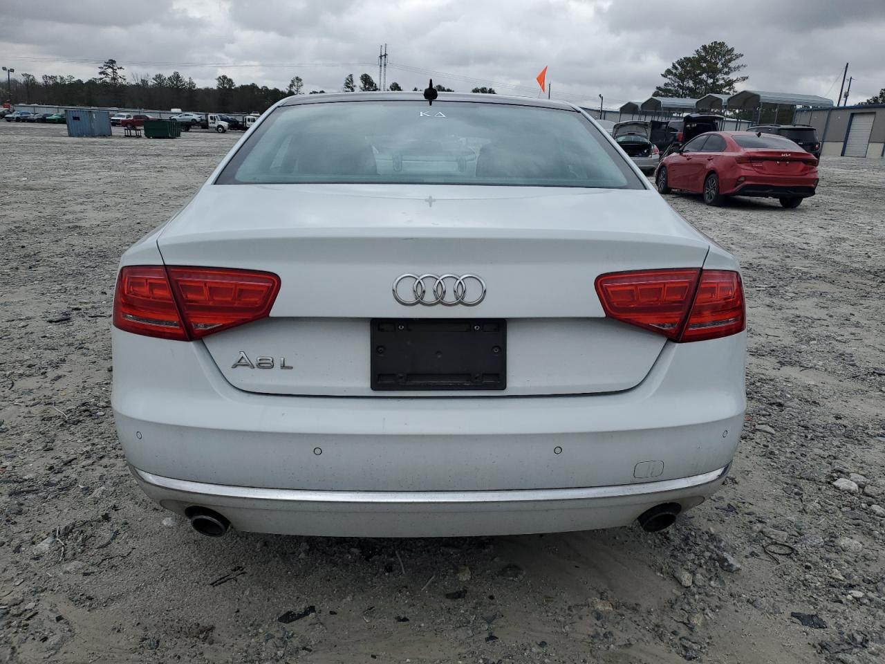 2014 Audi A8 VIN WAURGAFD3EN003758 Copart auction photo, front end damage thumbnail 6
