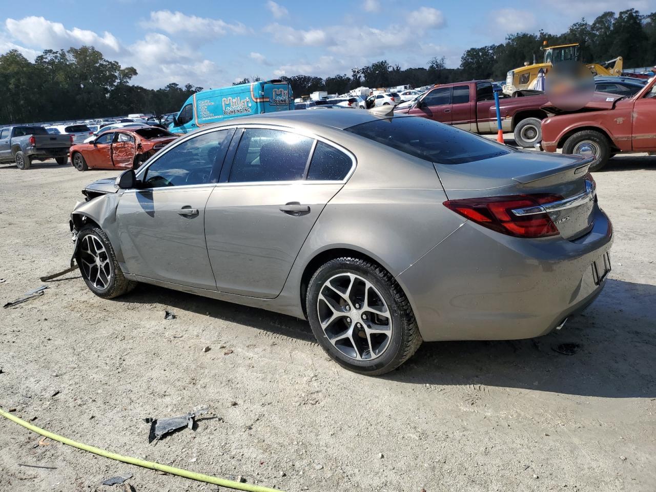 2017 Buick Regal VIN 2G4GL5EX0H9192591 Copart auction photo, front end / side damage thumbnail 2