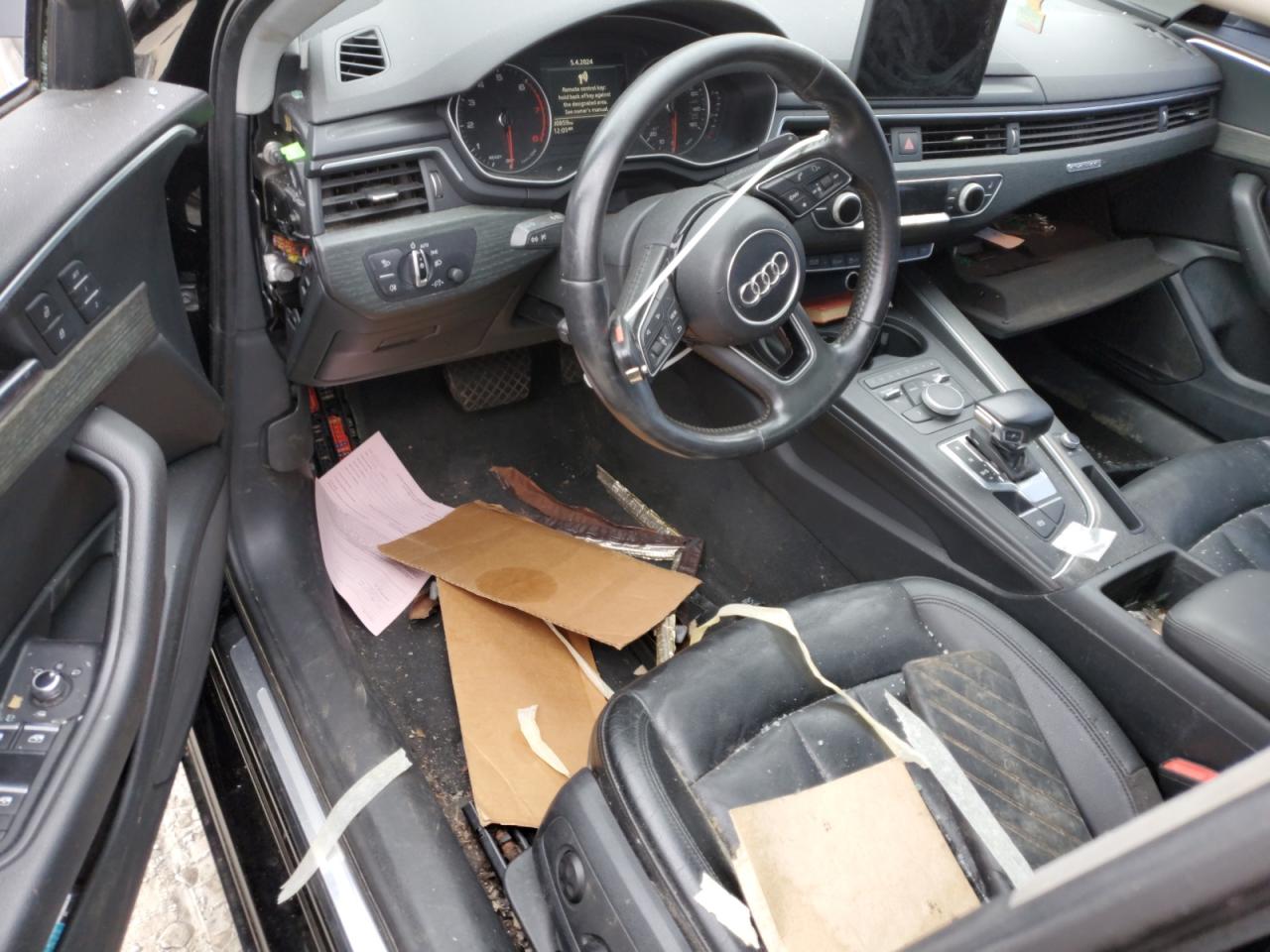 2017 Audi A4 VIN WAUANAF47HN024460 Copart auction photo, side / front end damage thumbnail 8