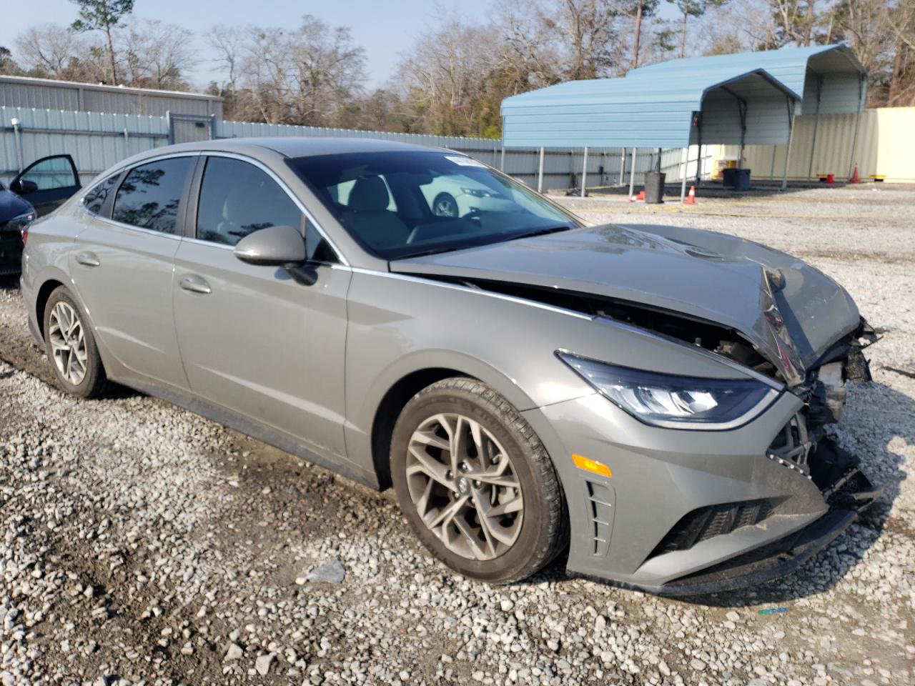 2022 Hyundai Sonata VIN KMHL64JA8NA186930 Copart auction photo, front end damage thumbnail 4