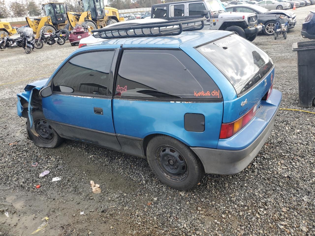 1990 GEO Metro VIN 2C1MR2465L6014681 Copart auction photo, front end damage thumbnail 2