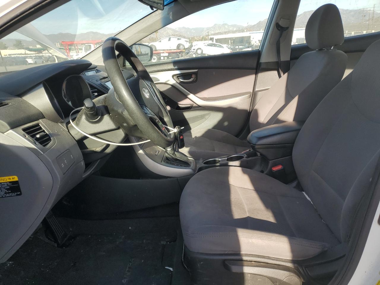 2014 Hyundai Elantra VIN 5NPDH4AE9EH502981 Copart auction photo, side / front end damage thumbnail 7