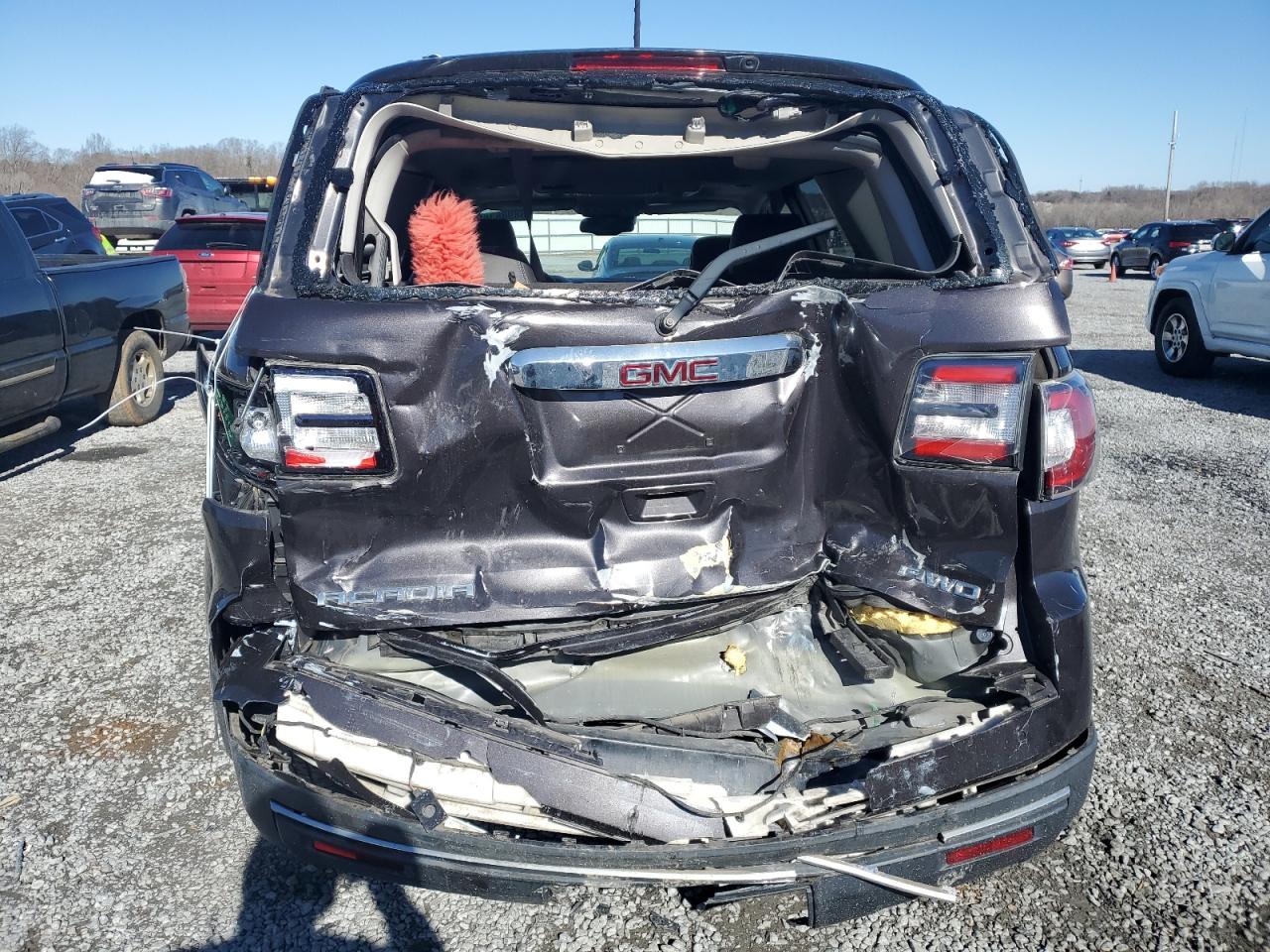 2015 GMC Acadia VIN 1GKKVRKD3FJ387780 Copart auction photo, rear end / minor dent/scratches damage thumbnail 6