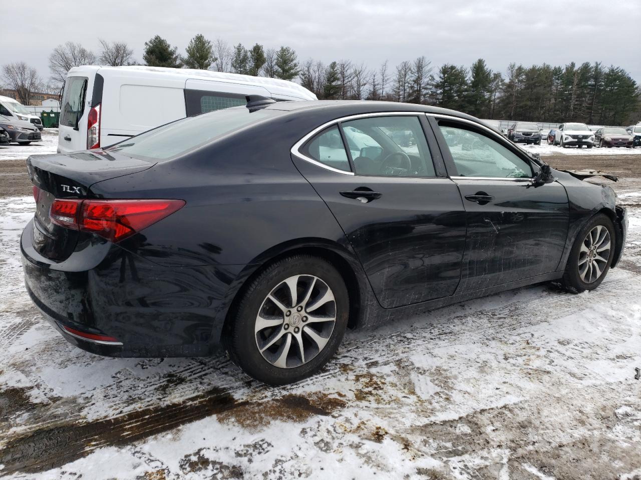 2015 Acura TLX VIN 19UUB1F35FA016315 Copart auction photo, all over damage thumbnail 3