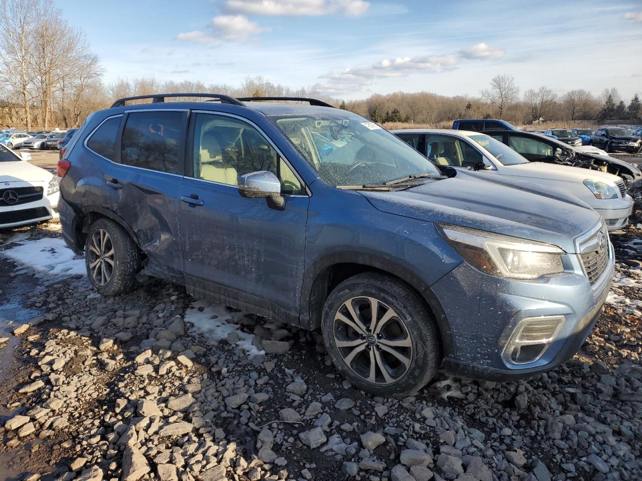 2019 Subaru Forester VIN JF2SKAUC7KH423659 Copart auction photo, side damage thumbnail 4