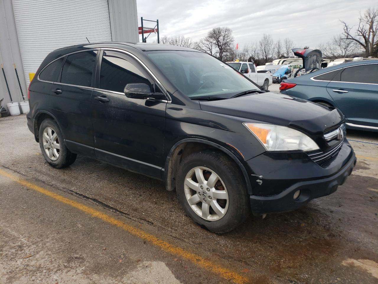 2009 Honda CR-V VIN JHLRE48709C021950 Copart auction photo, vandalism / front end damage thumbnail 4
