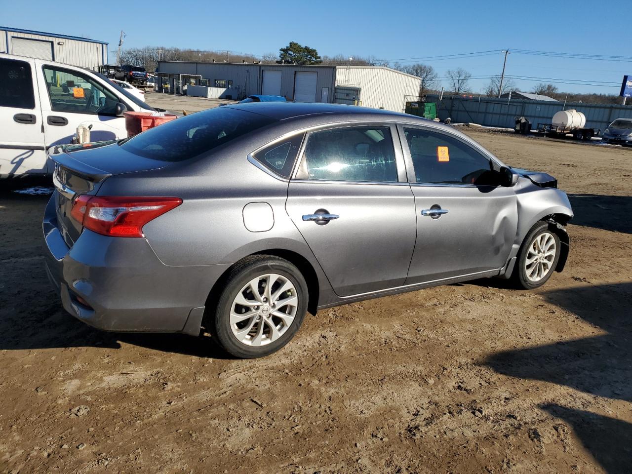 2019 Nissan Sentra VIN 3N1AB7AP4KY336216 Copart auction photo, front end damage thumbnail 3