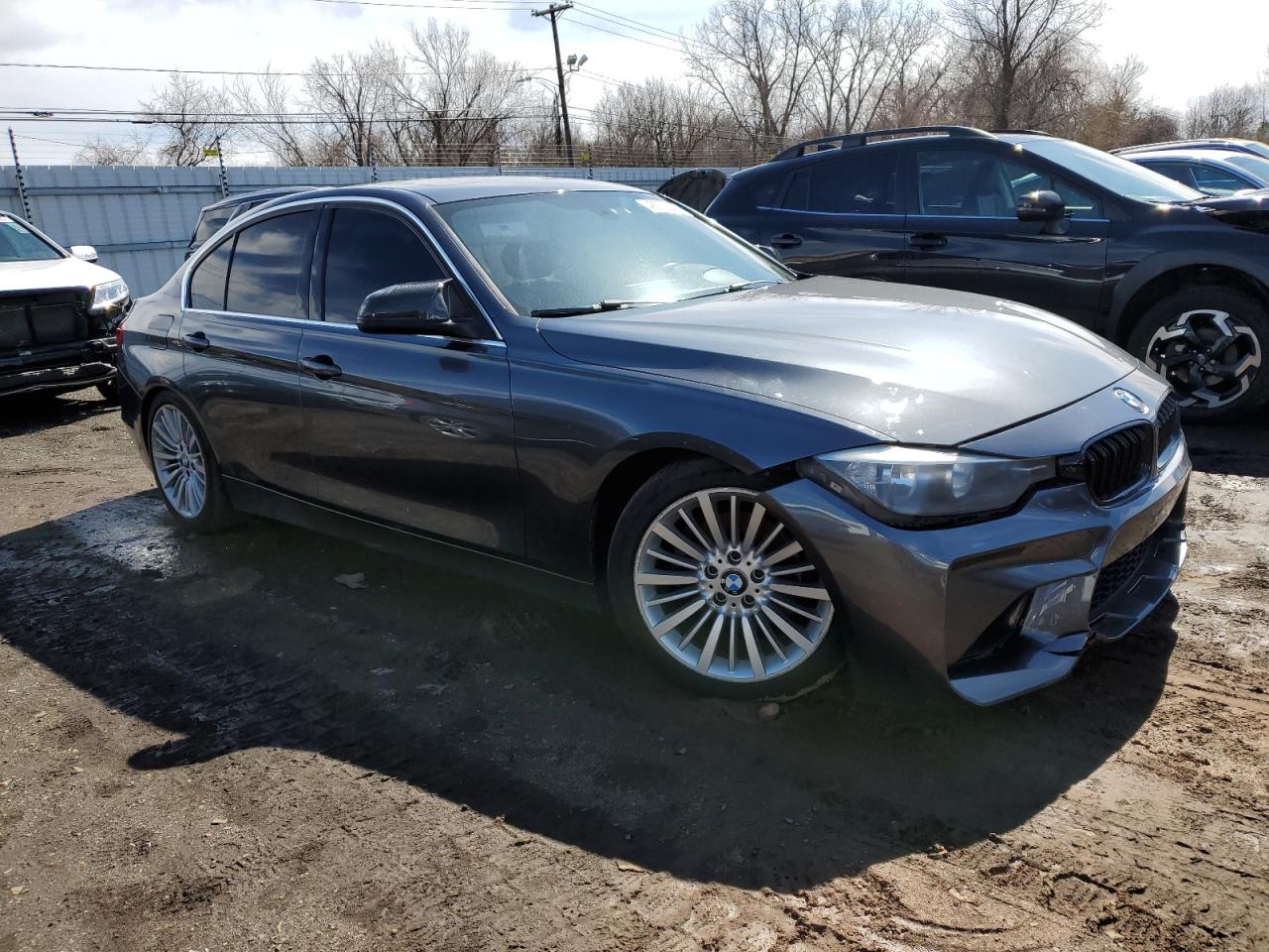 2013 BMW 3er VIN WBA3B3C59DF542911 Copart auction photo, rear end / front end damage thumbnail 4