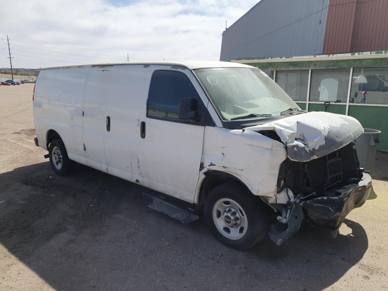 2010 GMC Savana VIN 1GTZGGAA6A1181135 Copart auction photo, front end / side damage thumbnail 4