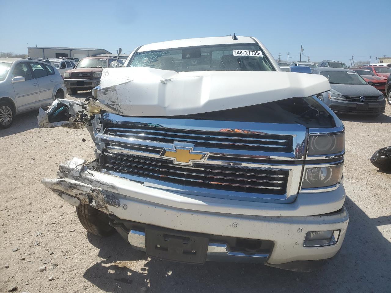 2014 Chevrolet Silverado VIN 3GCPCTEC7EG341859 Copart auction photo, front end / undercarriage damage thumbnail 5