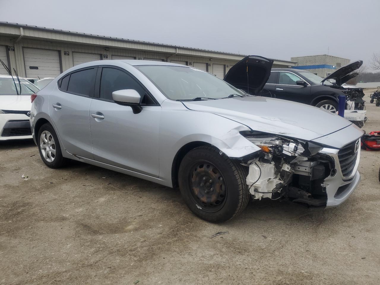2017 Mazda 3 VIN 3MZBN1U79HM153957 Copart auction photo, front end damage thumbnail 4