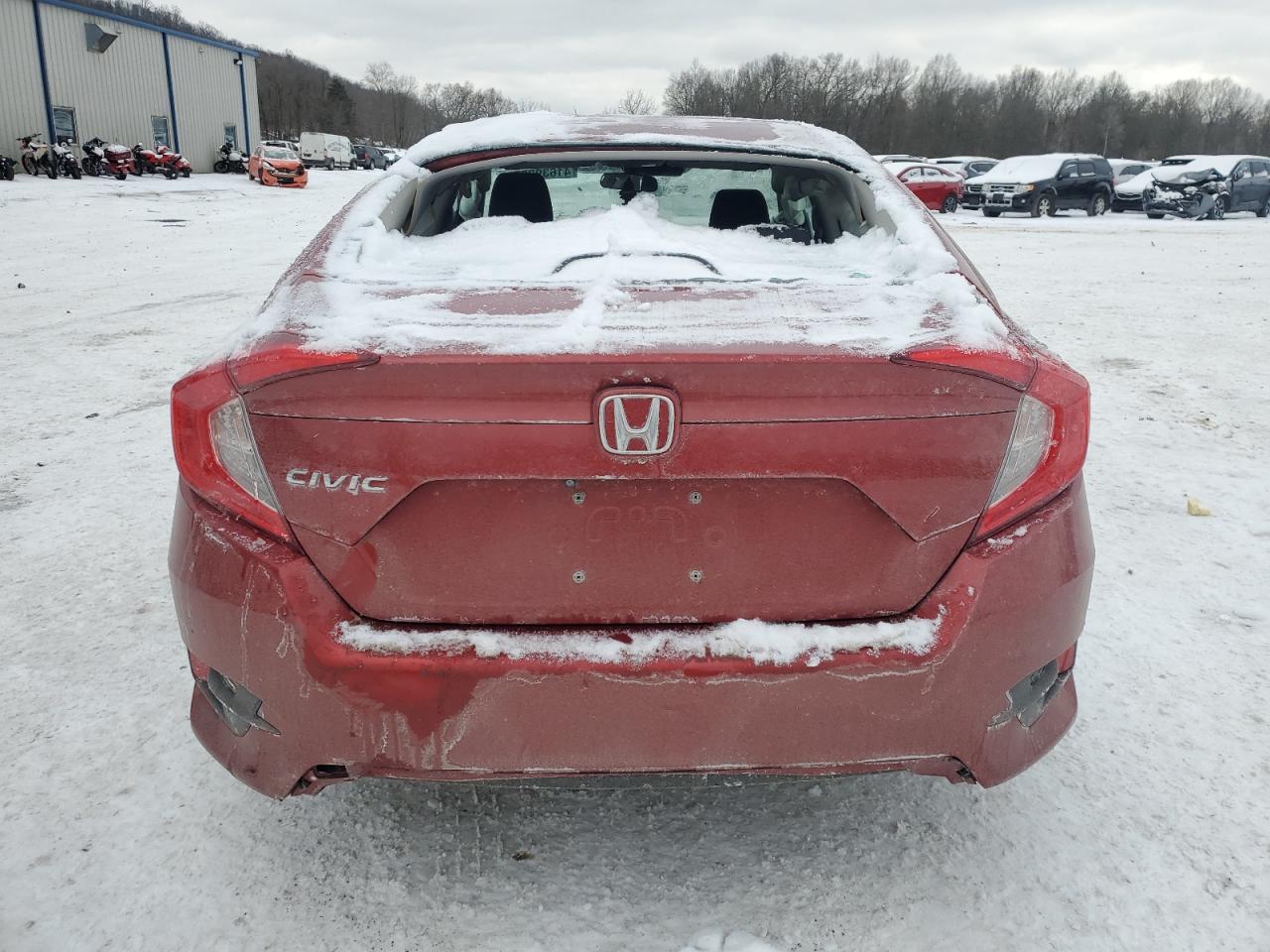 2020 Honda Civic VIN 2HGFC2F66LH557232 Copart auction photo, all over damage thumbnail 6