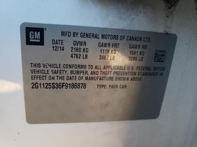 2015 Chevrolet Impala VIN 2G1125S36F9186878 Copart auction photo, side damage thumbnail 12