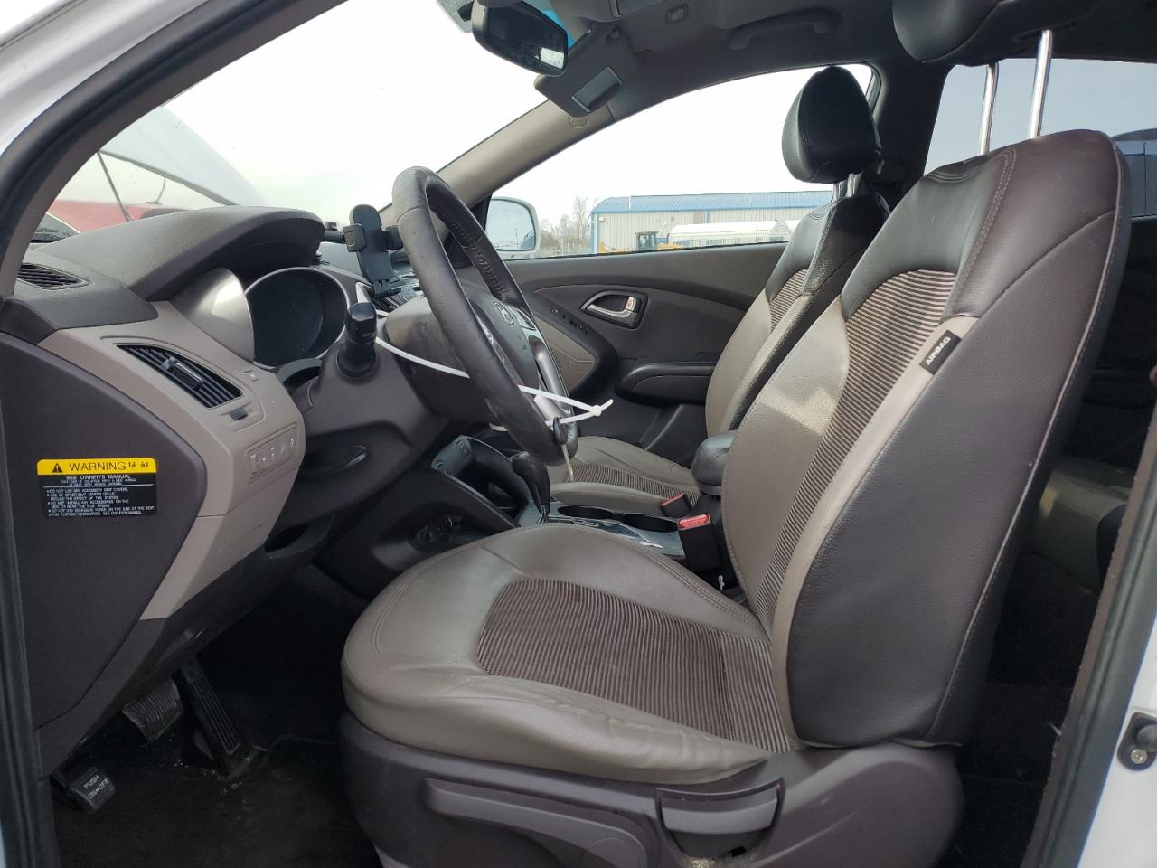 2013 Hyundai Tucson VIN KM8JUCAC6DU763198 Copart auction photo, front end / side damage thumbnail 7