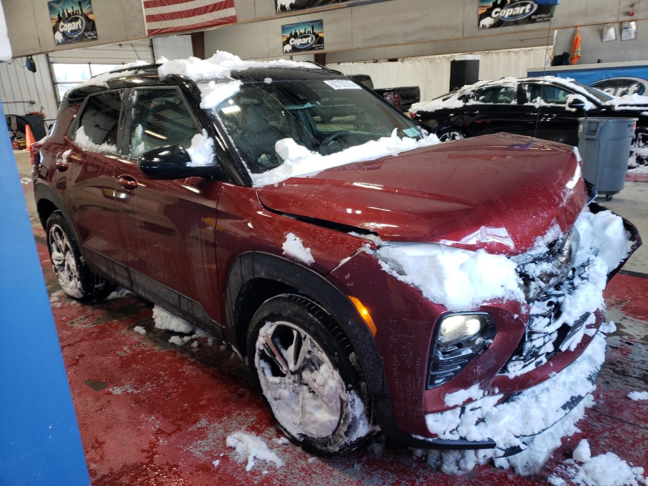 2022 Chevrolet TrailBlazer VIN KL79MUSLXNB141709 Copart auction photo, front end damage thumbnail 4