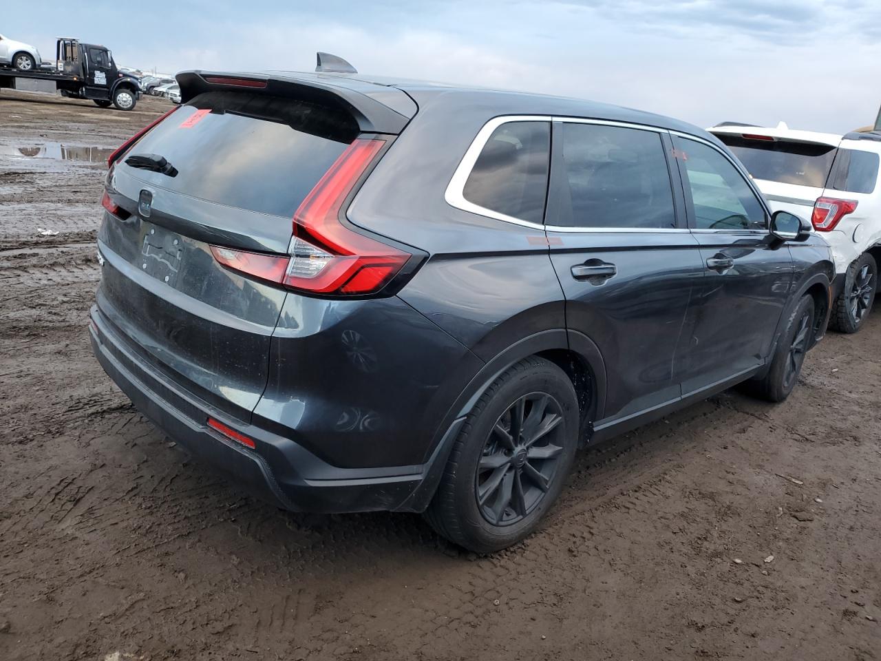 2024 Honda CR-V VIN 2HKRS4H43RH445235 Copart auction photo, vandalism damage thumbnail 3