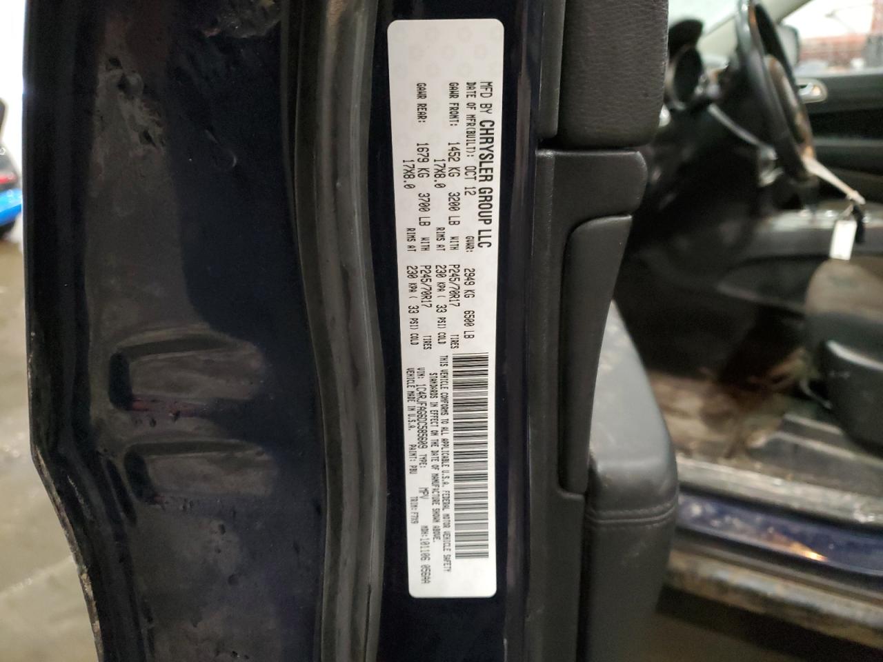 2013 Jeep Grand Cherokee VIN 1C4RJFAG6DC585609 Copart auction photo, front end / minor dent/scratches damage thumbnail 13