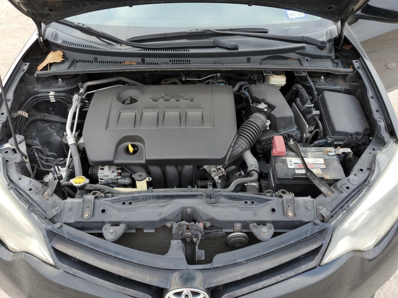 2016 Toyota Corolla VIN 2T1BURHEXGC608304 Copart auction photo, all over damage thumbnail 12