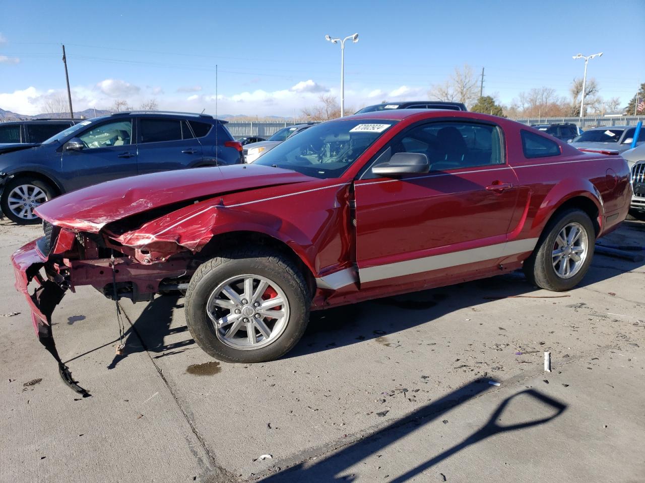 2007 Ford Mustang VIN 1ZVFT80NX75264719