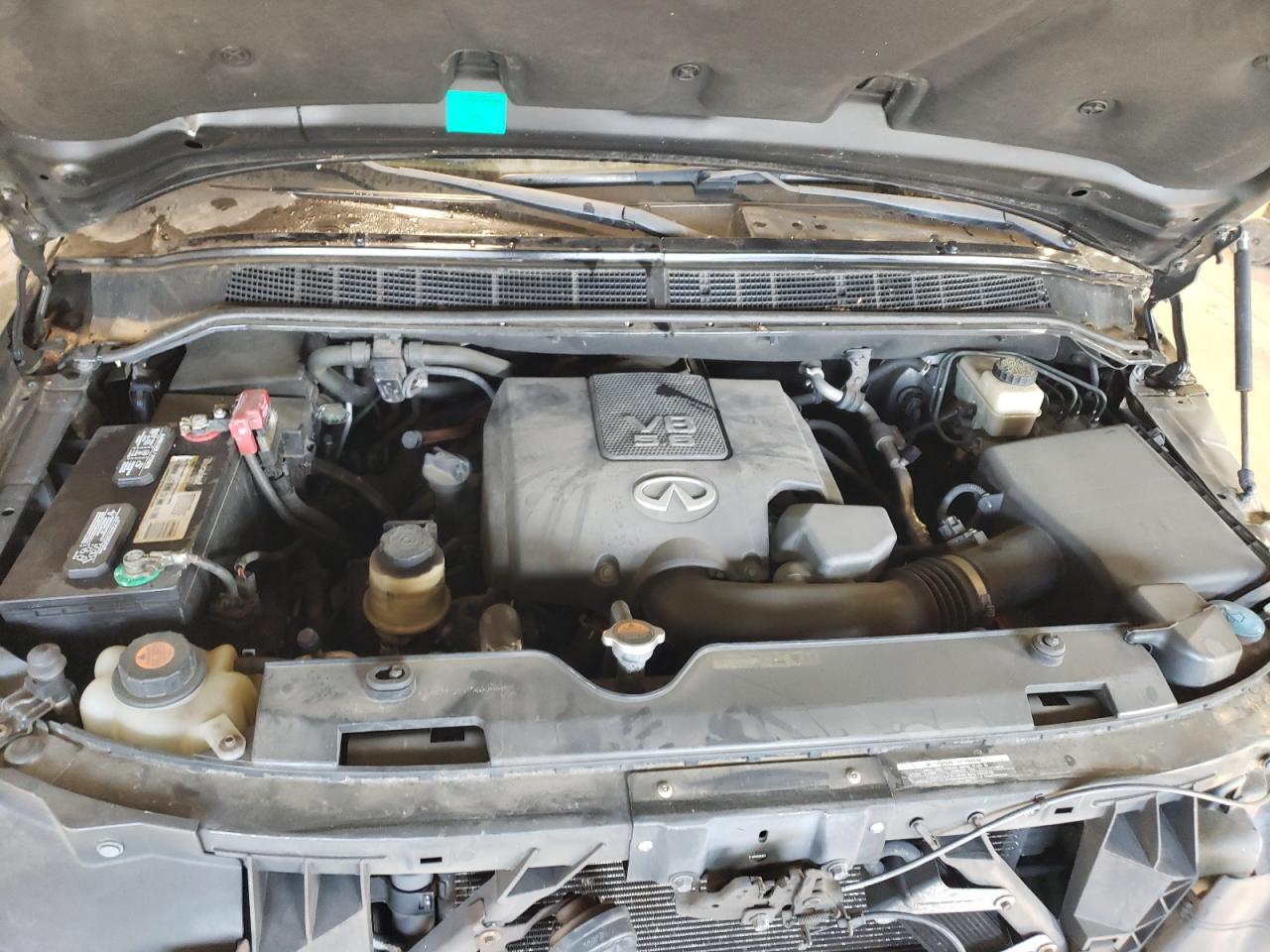 2010 Infiniti QX56 VIN 5N3ZA0NE9AN905045 Copart auction photo, front end / side damage thumbnail 12