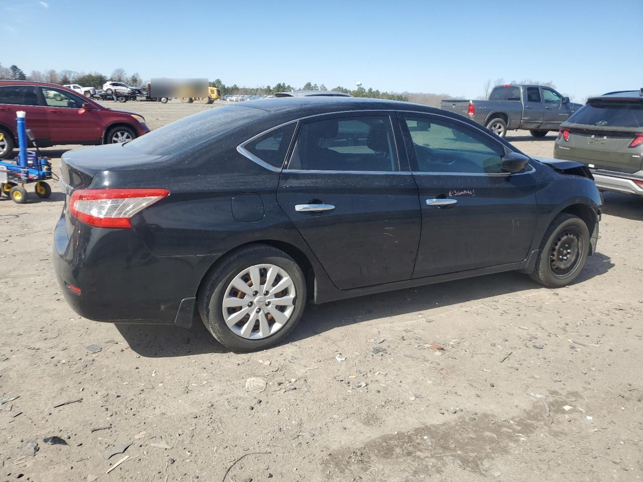 2015 Nissan Sentra VIN 3N1AB7AP3FY346967 Copart auction photo, front end / rear end damage thumbnail 3