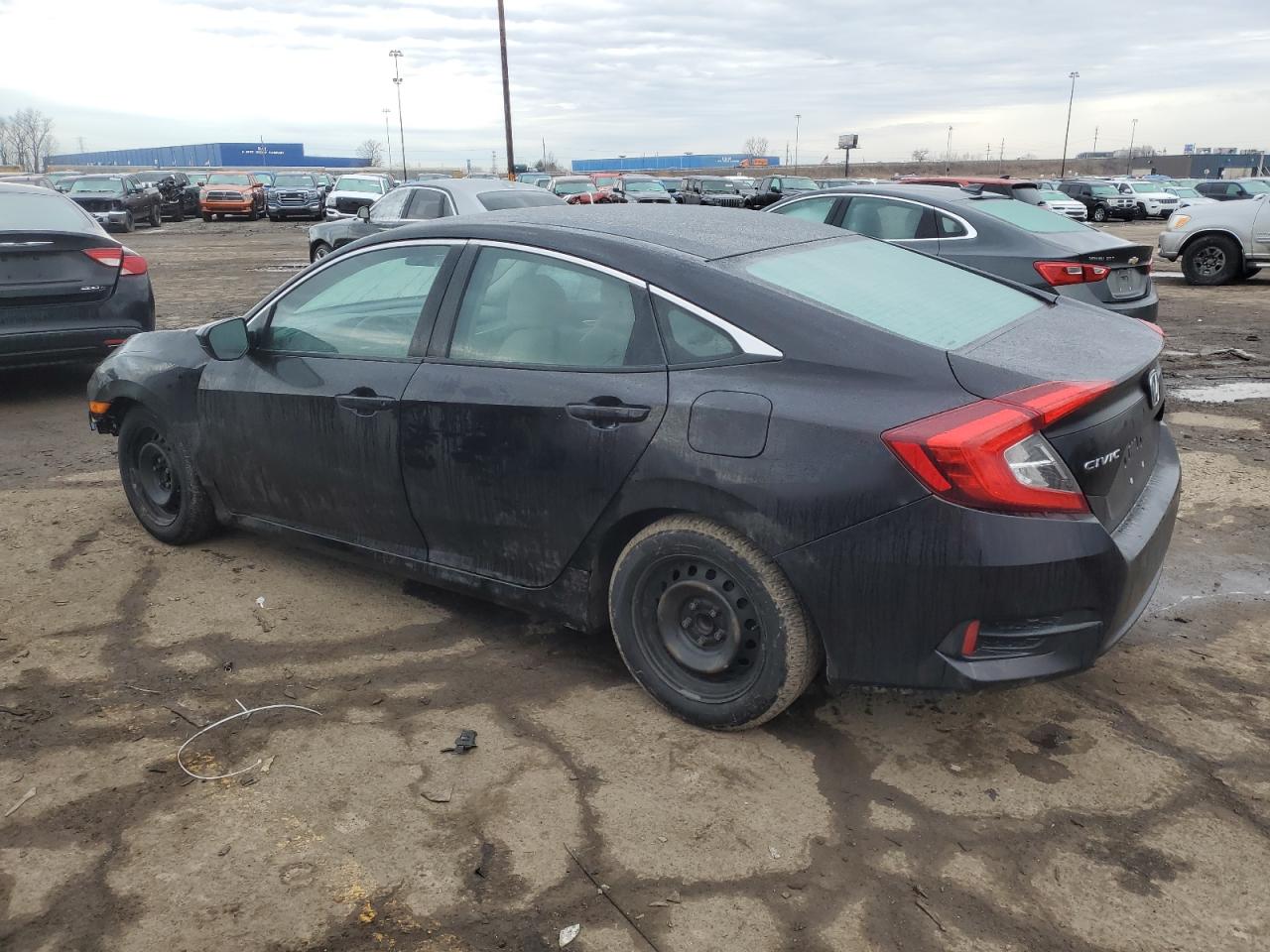 2016 Honda Civic VIN 19XFC2F54GE011200 Copart auction photo, front end damage thumbnail 2
