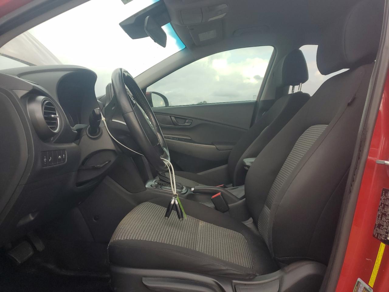 2021 Hyundai Kona VIN KM8K22AA5MU607852 Copart auction photo, front end / side damage thumbnail 7