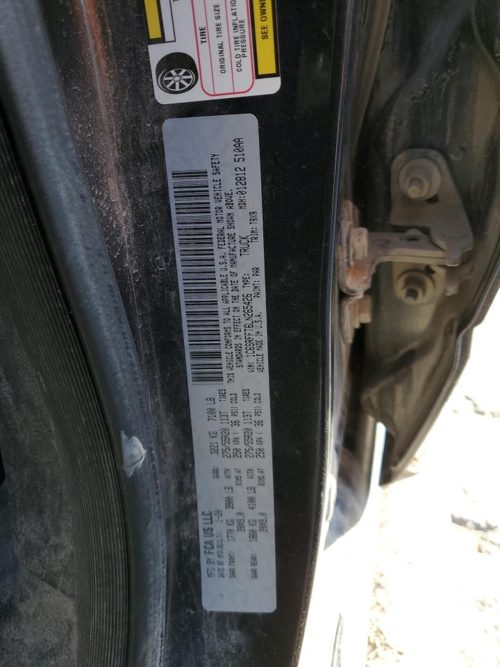 2020 RAM 1500 VIN 1C6SRFFT6LN265426 Copart auction photo, front end / side damage thumbnail 13